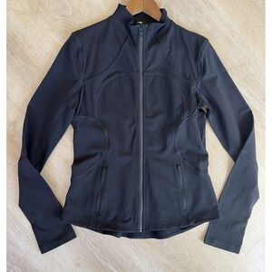 Lululemon Define Jacket Black Luon Full Zip Jacket Yoga Workout Women's Size 10